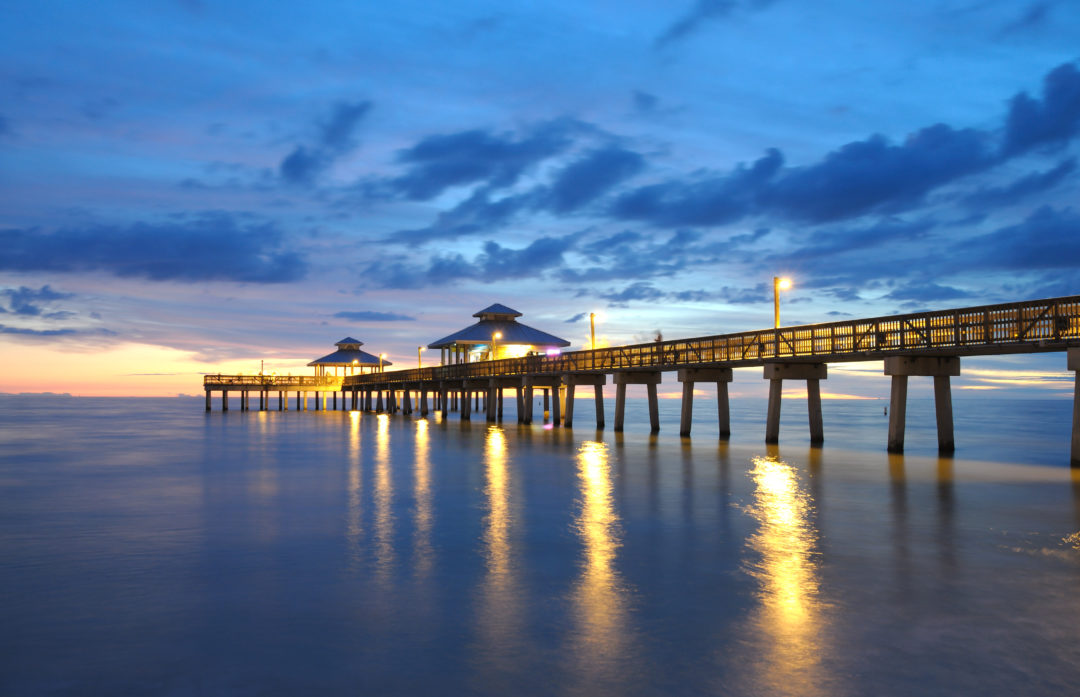 Pier At Sunset In Naples, Florida - 772Living